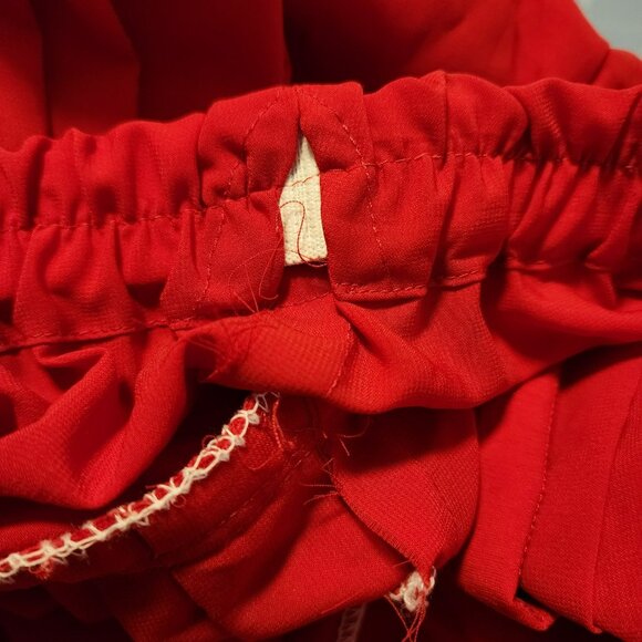 Punjabi Suit Est. L Red Black 3pc Embroidered + Bells Dupatta Desi Festival Y2K - Picture 9 of 15